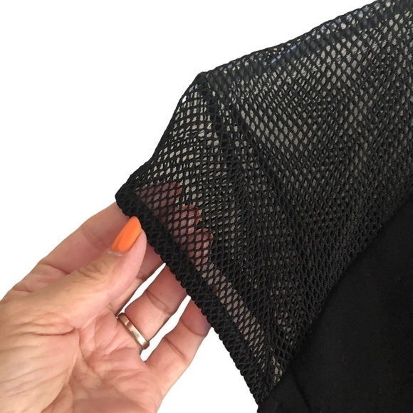 Joseph Ribkoff Body Con Mesh Sleeves Dress 6 - Picture 6 of 11